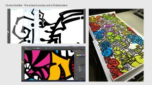 Clunky Doodles artwork process